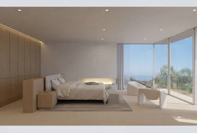 620 Adelaide Drive, Santa Monica, CA: Bedroom with ocean view (rendering)