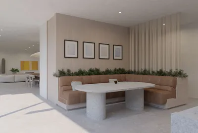 620 Adelaide Drive, Santa Monica, CA: Dining banquette (rendering)