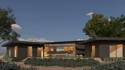 6551 Zumirez Drive, Malibu, CA: Rear Elevation (rendering)