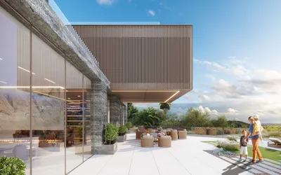 960 Stradella Road, Bel Air, CA: Cantilever (rendering)